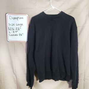☆SALE☆|Champion | Plain Black Pullover | sz L